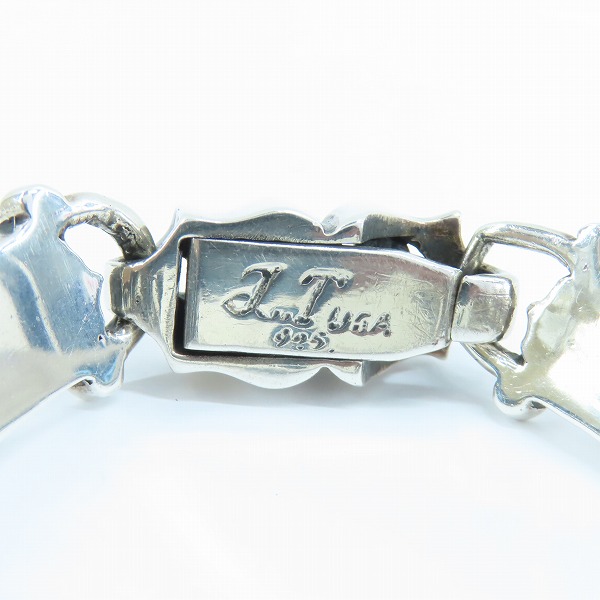 実際に弊社で買取させて頂いた Leathers and Treasures/レザーズアンドトレジャーズ ケルティックヴァインブレスレット w/3ラージストーン ブルートパーズの画像 6枚目