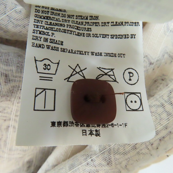 実際に弊社で買取させて頂いたTENDERLOIN/テンダーロイン ペイズリー 長袖 スタンドカラーシャツ/Mの画像 4枚目