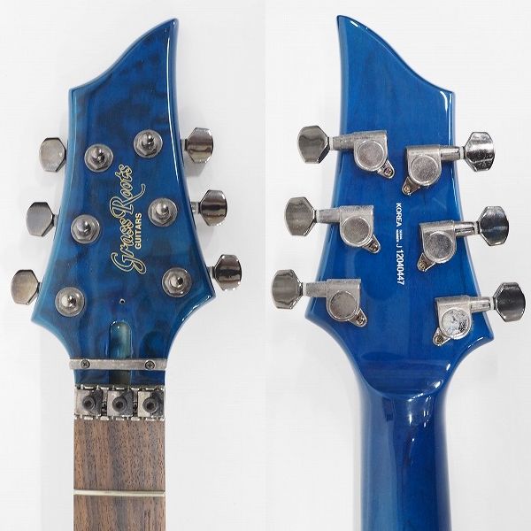 実際に弊社で買取させて頂いた★【弦無し】GrassRoots/グラスルーツ G-FR-62GT #STB フォレストType エレキギター ギグケース付の画像 3枚目