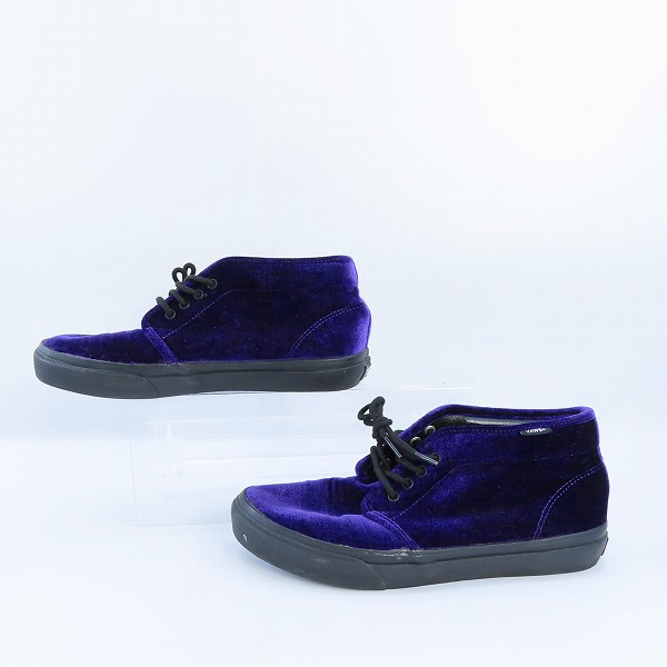 実際に弊社で買取させて頂いたVANS/バンズ BILLY'S別注 17AW CHUKKA/チャッカ ベロア ハイカットスニーカー V49VVT/27.5cmの画像 3枚目