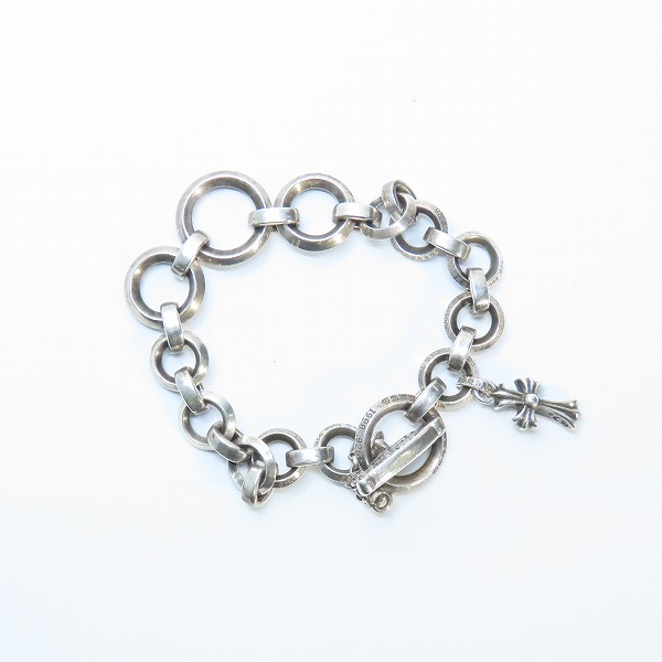 実際に弊社で買取させて頂いたCHROME HEARTS/クロムハーツ Oリングブレスレット ｗ/ベビーファットチャームの画像 3枚目