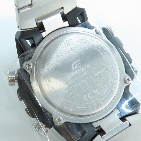 実際に弊社で買取させて頂いた【未使用】CASIO/カシオ EDIFICE/エディフィス ソスペンシオーネ ECB-2000シリーズ 腕時計 ECB-2000YD-1AJFの画像 4枚目
