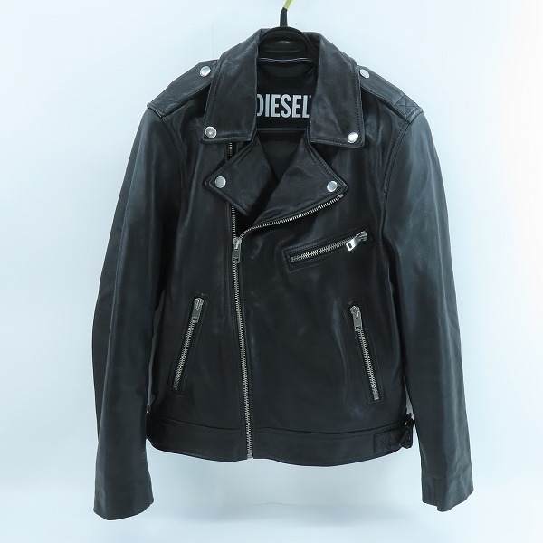 実際に弊社で買取させて頂いたDIESEL/ディーゼル  ラムレザー ダブルライダース ジャケット L-GARRETT-R/M