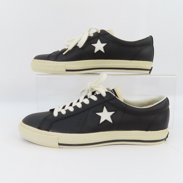 実際に弊社で買取させて頂いた【観賞用】CONVERSE/コンバース ONE STAR/ワンスター ブラック 赤タグ/26.5の画像 3枚目