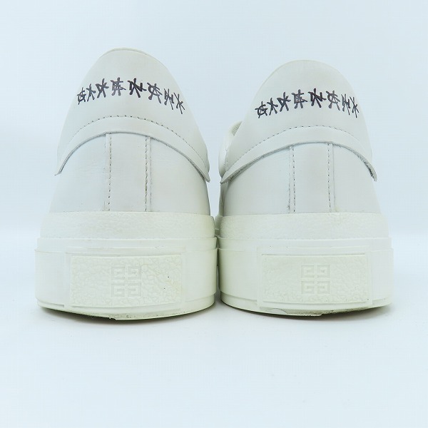 実際に弊社で買取させて頂いたGIVENCHY/ジバンシィ CITY COURT 4Gロゴプレート レザーレースアップスニーカー  BH005VH13P116/39の画像 1枚目