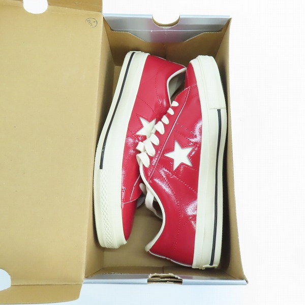 実際に弊社で買取させて頂いたCONVERSE/コンバース ONE STAR ENAMEL-LEATHER OX/ワンスター 1C015/26.5の画像 8枚目