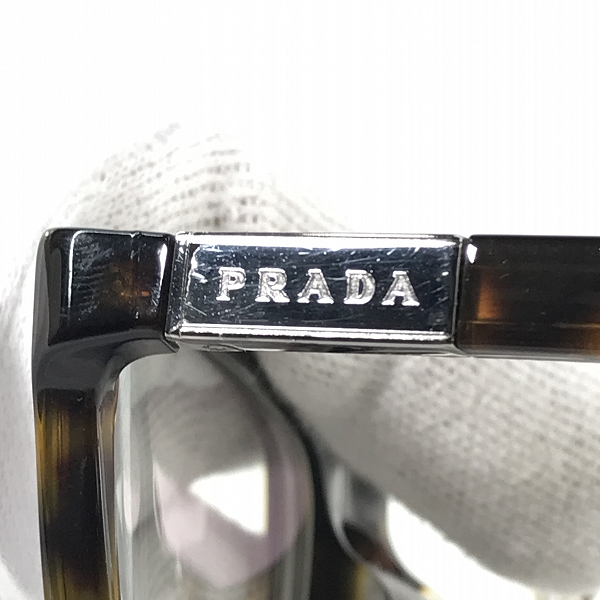 実際に弊社で買取させて頂いたPRADA/プラダ メガネフレーム 度入り VPR020-Aの画像 7枚目
