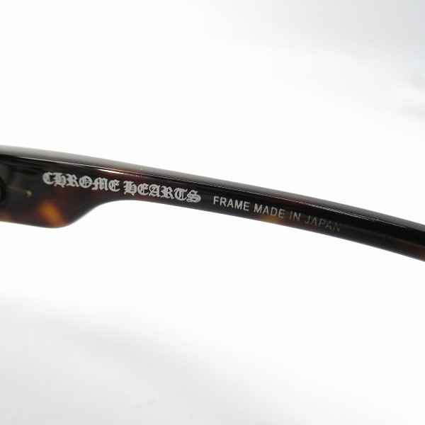 実際に弊社で買取させて頂いたCHROME HEARTS/クロムハーツ DIXON YU-A メガネフレーム アイウェア DB-DTの画像 3枚目
