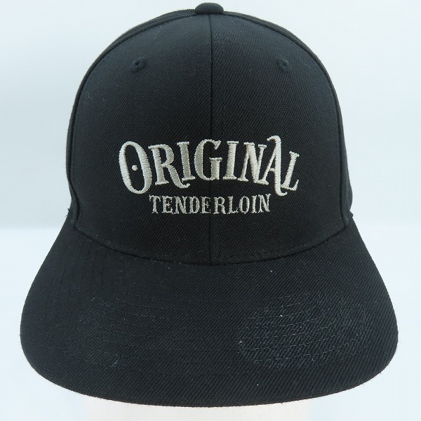 実際に弊社で買取させて頂いたTENDERLOIN/テンダーロイン 22SS ロゴ 刺繍 スナップバック ベースボール ブラック キャップの画像 1枚目