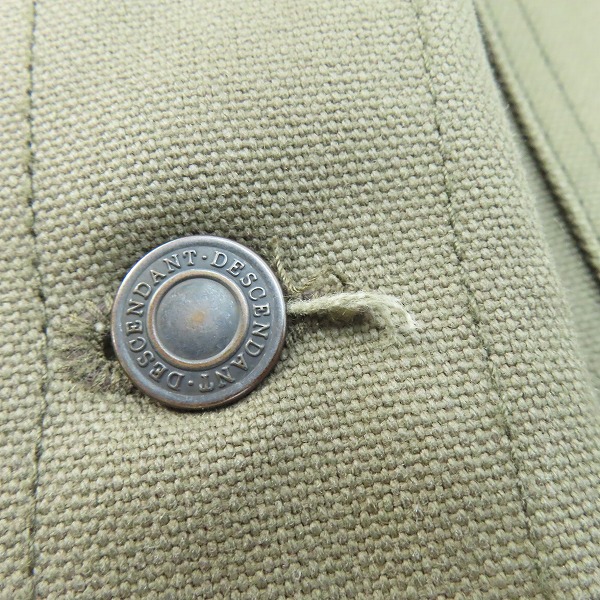 実際に弊社で買取させて頂いたDESCENDANT/ディセンダント 20AW MFG CHORE JACKET OLIVE DRAB コットンチョアジャケット/1の画像 5枚目