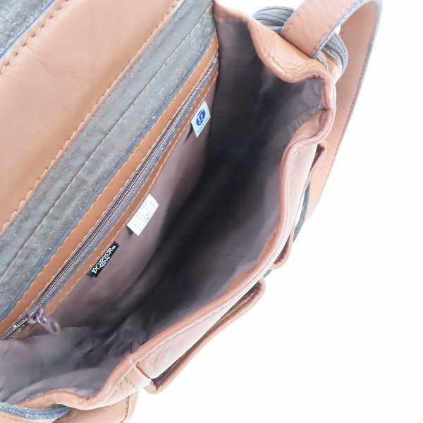 実際に弊社で買取させて頂いたPORTER/ポーター BARON/バロン レザーショルダーバッグ/206-02535の画像 4枚目