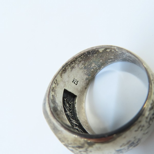 実際に弊社で買取させて頂いたLevi's/リーバイス ストーン付き シルバー ロゴリング 19号の画像 7枚目