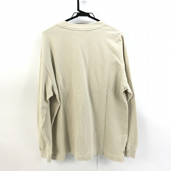 実際に弊社で買取させて頂いたLACOSTE/ラコステ 鹿の子地 ロングスリーブTシャツ ライトベージュ TH029J /Lの画像 1枚目