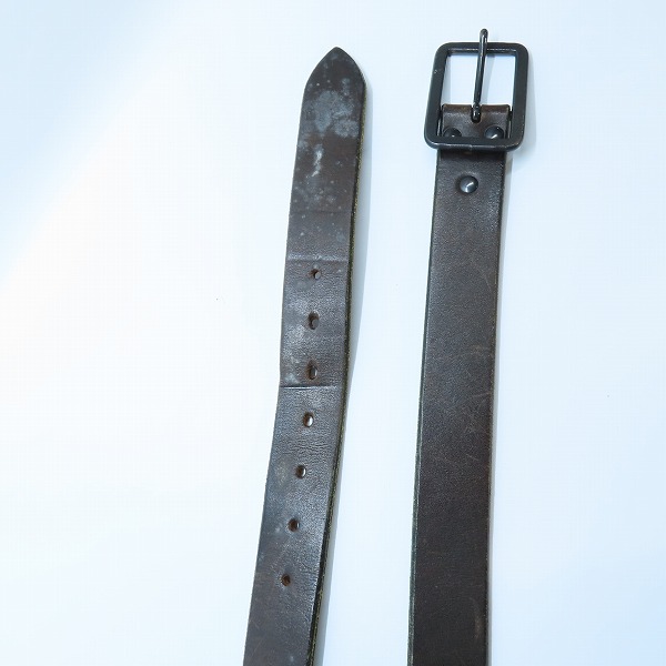 実際に弊社で買取させて頂いたNO ID./ノーアイディー レザーベルト ベルトループキーホルダー付きの画像 1枚目