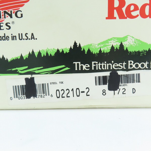 実際に弊社で買取させて頂いたRED WING/レッドウィング ロガーブーツ 2210 PT91 8.5Dの画像 9枚目