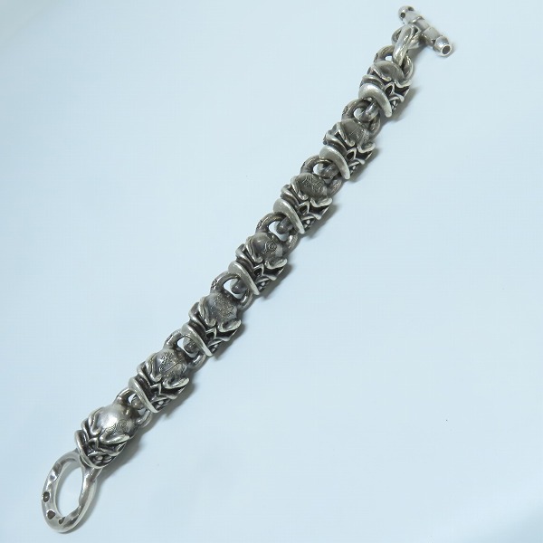 実際に弊社で買取させて頂いたSTARLINGEAR/スターリンギア クラッシャー フルスカルブレスレットの画像 5枚目