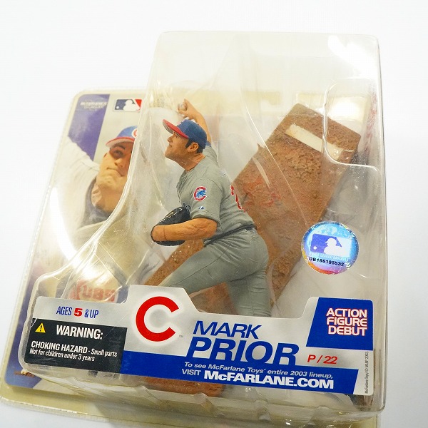 実際に弊社で買取させて頂いた【未開封】McFARLANE TOYS/マクファーレントイズ シカゴ・カブス #22 MARK PRIOR マーク・プライアー フィギュアの画像 3枚目