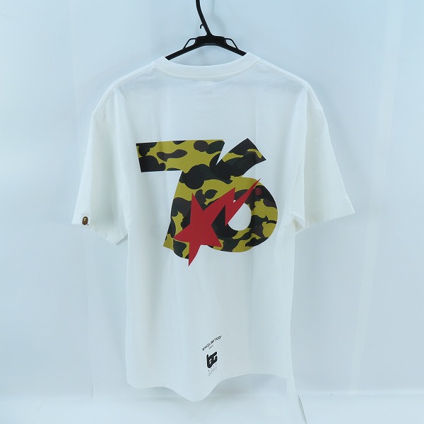 実際に弊社で買取させて頂いたA BATHING APE/アベイシングエイプ Tシャツ 001TEK731938C/XLの画像 1枚目