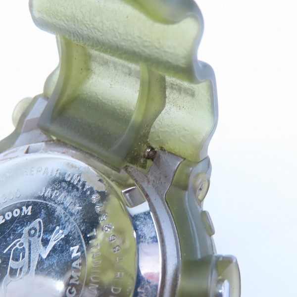 実際に弊社で買取させて頂いたG-SHOCK/Gショック FROGMAN/フロッグマン MEN IN SMOKE/メンインスモーク DW-8200【動作未確認】の画像 5枚目