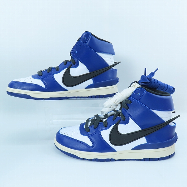 実際に弊社で買取させて頂いたNIKE×AMBUSH/ナイキ×アンブッシュ DUNK HIGH DEEP ROYAL/ダンクハイ ディープロイヤル CU7544-400/27.5の画像 3枚目