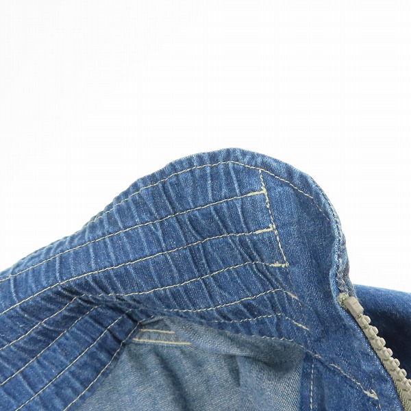 実際に弊社で買取させて頂いたTENDERLOIN/テンダーロイン 22SS DENIM MA-1 デニム MA-1ジャケット/XLの画像 6枚目