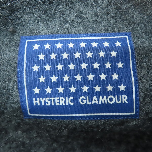 実際に弊社で買取させて頂いたHYSTERIC GLAMOUR/ヒステリックグラマー ウール混 ダッフルコート 2AC-8030 /Fの画像 2枚目