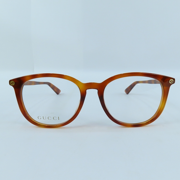 実際に弊社で買取させて頂いたGUCCI/グッチ インターロッキングG ビー メガネフレーム アイウェア GG0155OA 002 