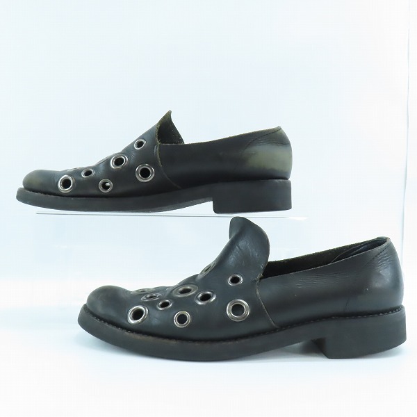 実際に弊社で買取させて頂いたISAMUKATAYAMA BACKLASH/バックラッシュ ショルダーレザースリッポンシューズの画像 3枚目