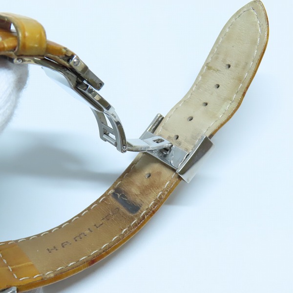 実際に弊社で買取させて頂いたHAMILTON/ハミルトン カーキ ETO クオーツ クロノグラフ 腕時計 H776220【動作未確認】の画像 5枚目