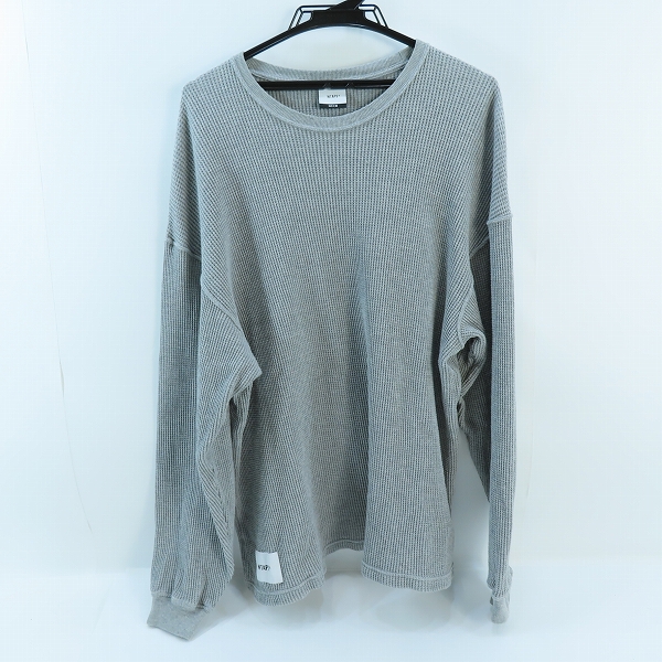 実際に弊社で買取させて頂いたWTAPS/ダブルタップス 23AW サーマルワッフル 長袖Tシャツ 232ATDT-CSM17/X03