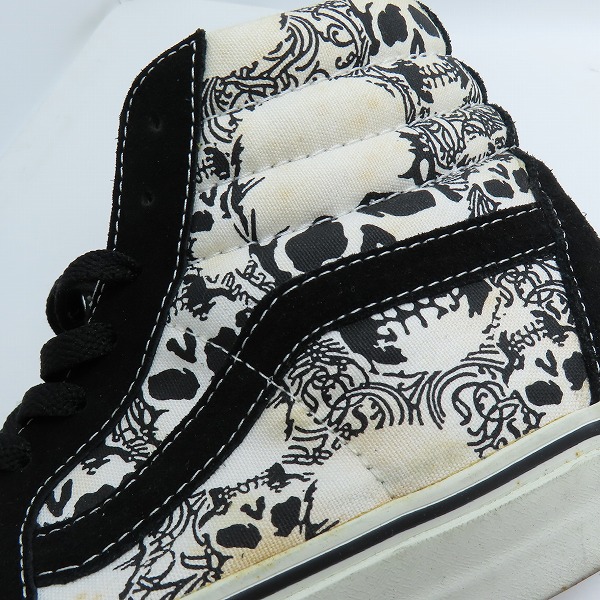 実際に弊社で買取させて頂いたVANS/バンズ SK8-HI/スケートハイ スカル ハイカットスニーカー TB40/8.5の画像 7枚目