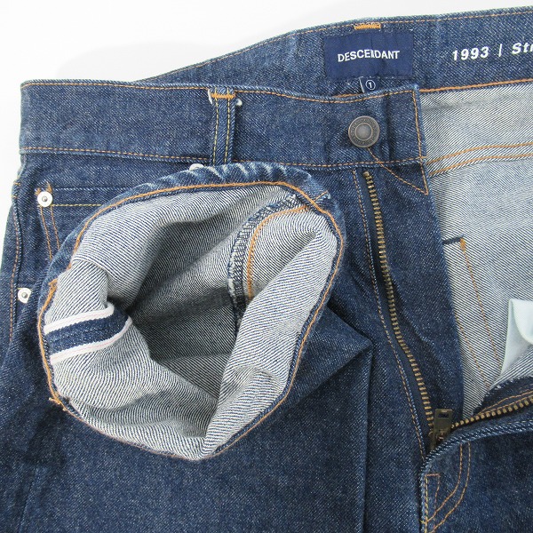 実際に弊社で買取させて頂いたDESCENDANT/ディセンダント 1993 STRAIGHT JEANS デニムパンツ/1の画像 6枚目