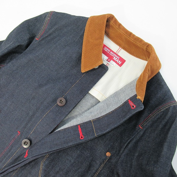 実際に弊社で買取させて頂いたJUNYA WATANABE COMME des GARCONS MAN×LEVI'S/ジュンヤワタナベ×リーバイス デニム カバーオール ジャケット WJ-C201/XSの画像 4枚目