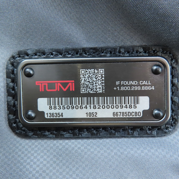 実際に弊社で買取させて頂いた【未使用】TUMI/トゥミ  DFOGEN バックパック/リュック  ダークネイビー 066785DCBOの画像 5枚目