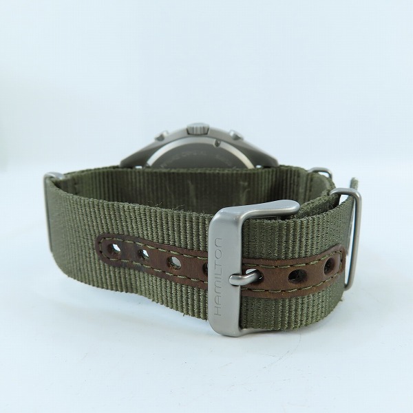 実際に弊社で買取させて頂いたHAMILTON/ハミルトン KHAKI/カーキ パイオニア クロノグラフ 腕時計 H765520の画像 2枚目