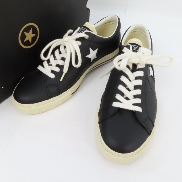実際に弊社で買取させて頂いた【観賞用】CONVERSE/コンバース ONE STAR/ワンスター ブラック 赤タグ/26.5
