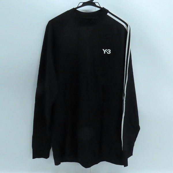 実際に弊社で買取させて頂いたY-3/ワイスリー 23SS 3ストライプス オーバーサイズ ロゴ ロングTシャツ H44800/S