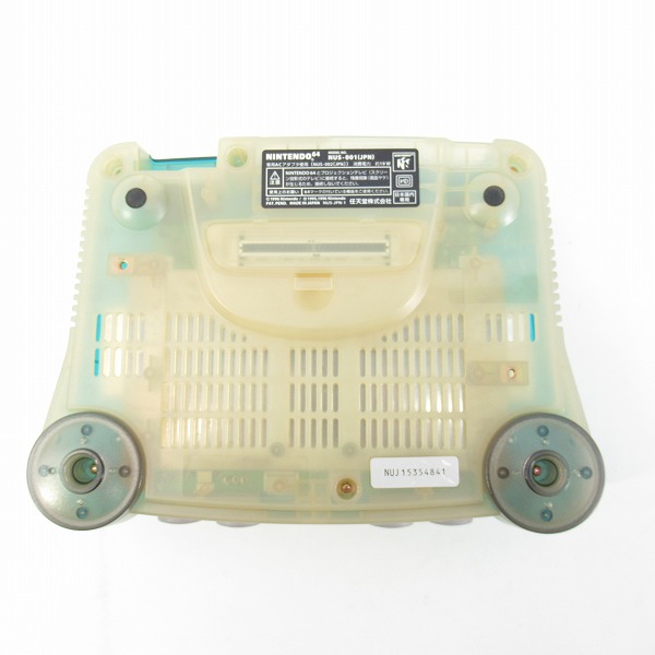 実際に弊社で買取させて頂いた任天堂 Nintendo64/ニンテンドー64 本体 NUS-001 クリアブルー【簡易動作確認済】 の画像 3枚目