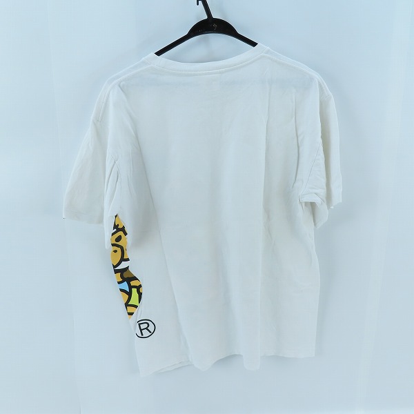 実際に弊社で買取させて頂いたA BATHING APE/アベイシングエイプ BABY MILO エイプヘッド Tシャツ Lの画像 1枚目