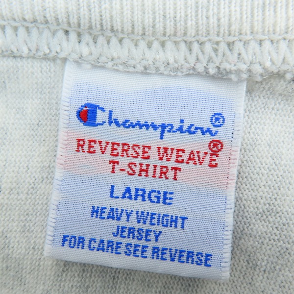 実際に弊社で買取させて頂いたChampion/チャンピオン リバースウィーブ ショートスリーブTシャツ C3-Z318/Lの画像 2枚目