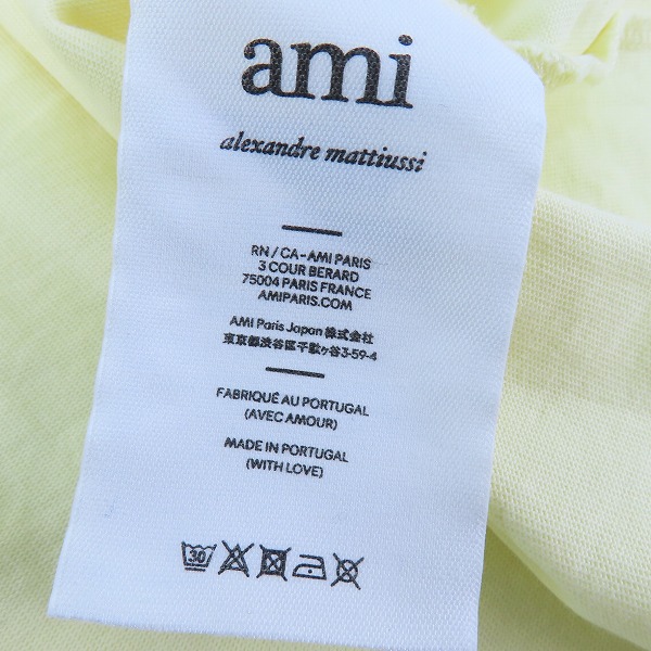 実際に弊社で買取させて頂いたami alexandre mattiussi/アミ アレクサンドルマテュッシ ハートロゴ刺繍/Tシャツ E22UTS002.726/XXXLの画像 3枚目