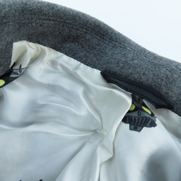 実際に弊社で買取させて頂いたHYDROGEN × LUIGI BIANCHI MANTOVA/ハイドロゲン × ルイジビアンキ ウール チェスターコート/46の画像 8枚目