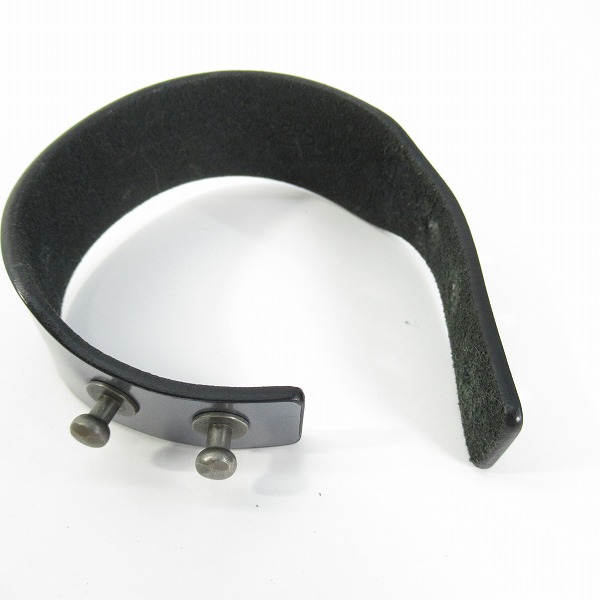 実際に弊社で買取させて頂いたRick Owens/リックオウエンス レザーブレスレット Sの画像 9枚目