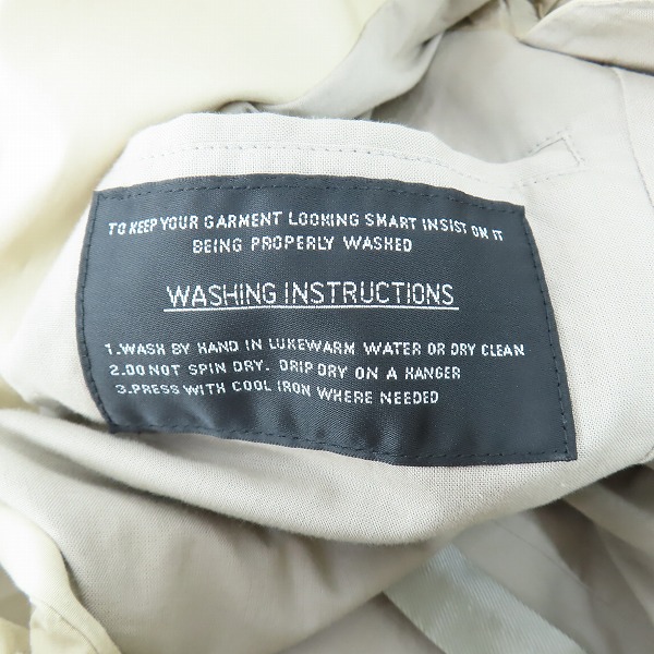 実際に弊社で買取させて頂いたMartin Margiela /マルタンマルジェラ 本人期 フェイクボタンホール テーラード ジャケット/44の画像 6枚目