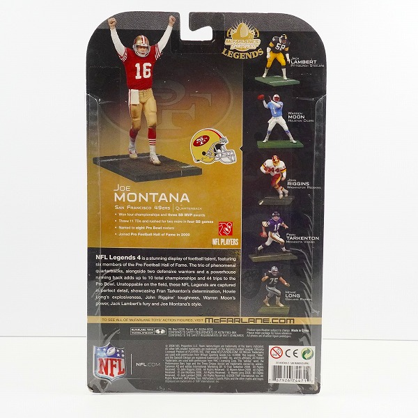 実際に弊社で買取させて頂いた【未開封】McFARLANE TOYS NFL LEGENDS サンフランシスコフォーティナイナーズ JOE MONTANA/ジョーモンタナの画像 1枚目