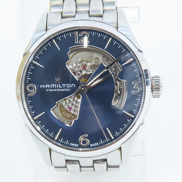 実際に弊社で買取させて頂いたHAMILTON/ハミルトン ジャズマスター ビューマチック オープンハート 自動巻き/裏スケ H327050