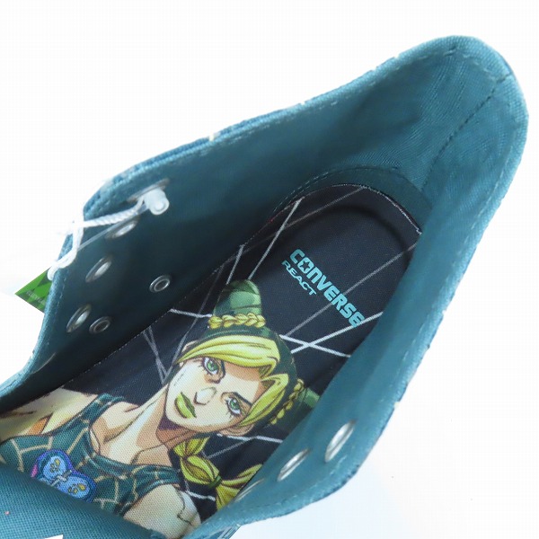 実際に弊社で買取させて頂いた【未使用】CONVERSE/コンバース ジョジョの奇妙な冒険 ストーンオーシャン ハイカットスニーカー 1SD256/27の画像 4枚目
