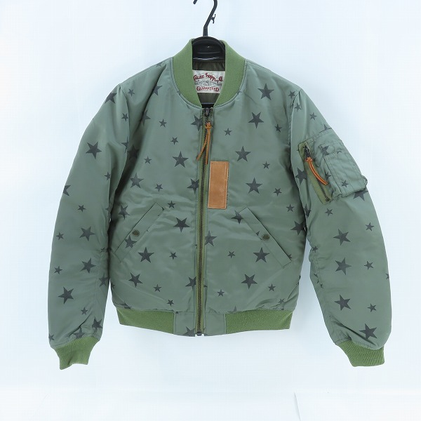 実際に弊社で買取させて頂いたCALEE/キャリー ALLOVER STAR PATTERN MA-1 JACKET フライトジャケット 星柄/スター /Ｍ