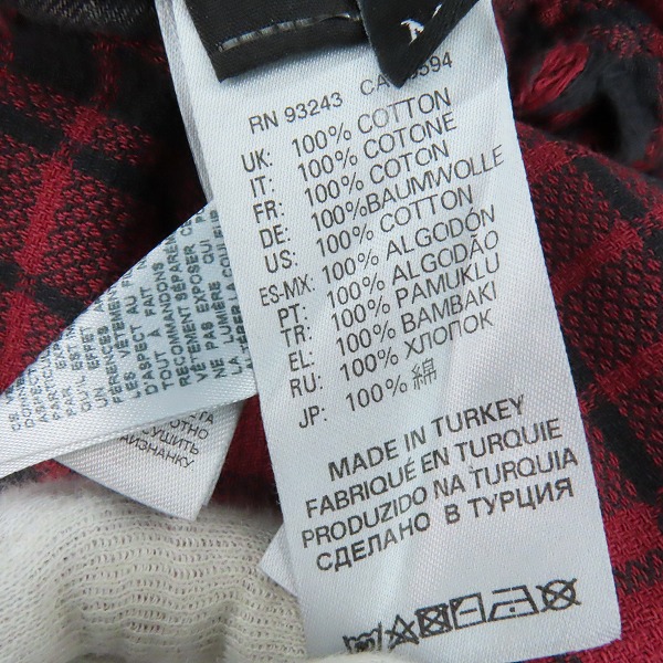 実際に弊社で買取させて頂いたDIESEL/ディーゼル 18AW リバーシブル チェック デニム シャツ/ジャケット/Mの画像 6枚目