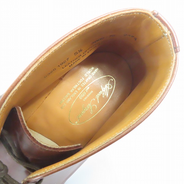 実際に弊社で買取させて頂いたAlfred Sargent/アルフレッドサージェント ビジネスシューズ 5325 1927 /5.5の画像 4枚目